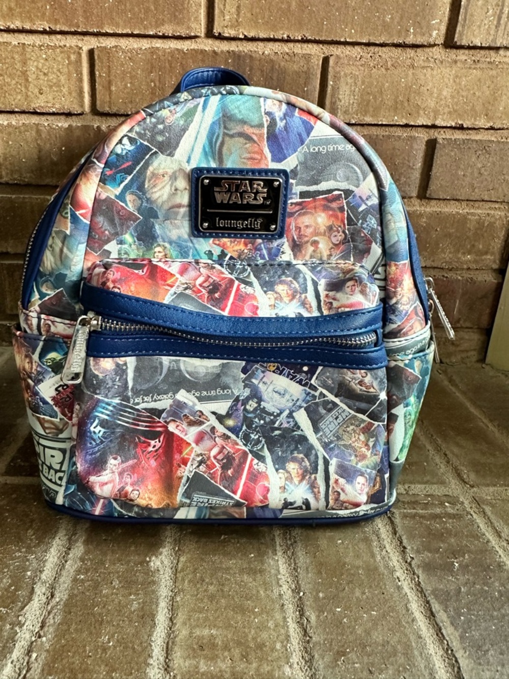Loungefly Star Wars The Empire Strikes Collage Mini Backpack Bag